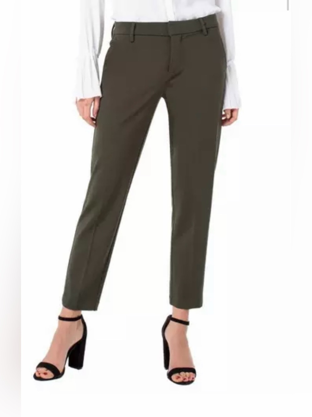 Women's Liverpool Los Angeles Kelsey Dress Pants Olive size 8